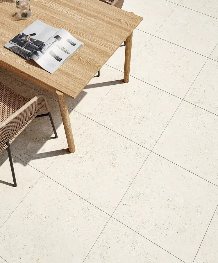 Everscape Travertine Beige Outdoor Tile