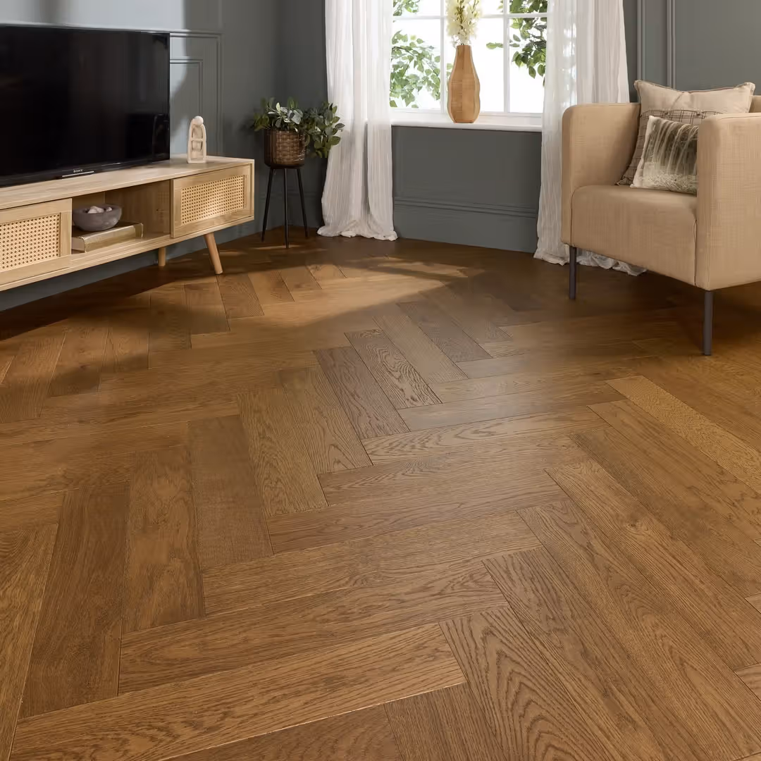Herringbone Parquet Engineered Wood — view 2