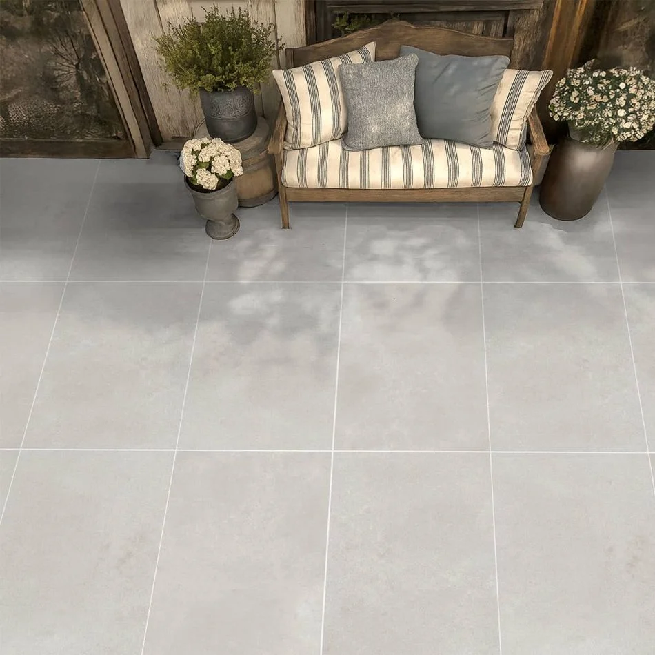 Sanathan White 20mm Outdoor Tile